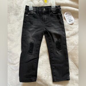 Wonder Nation Black Distressed Jeans NWT 3T